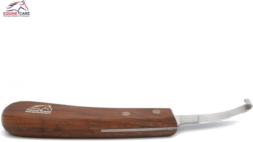 Miniatura 4 de Equine Care Cuchillo de pezuña para zurdos – Hoja de acero corta J2 afilada, herramienta profesional para recortar pezuñas de caballo, cabras