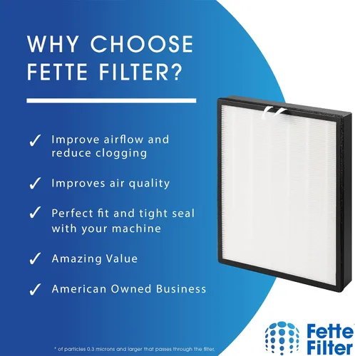 Miniatura 2 de Fette Filter - Paquete de 2 filtros de repuesto compatibles con filtro de aire Levoit Vital 200S, 3 en 1 True con juego de filtros de carbón