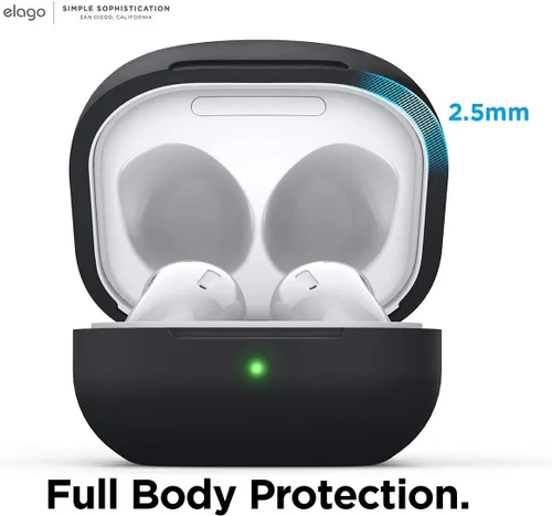 Miniatura 5 de elago Funda de silicona compatible con Samsung Galaxy Buds FE Case (2023) / Galaxy Buds 2 Pro (2022) / Galaxy Buds 2 Case (2021) / Galaxy Buds Pro