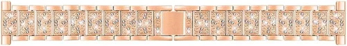 Miniatura 9 de FitTurn Bandas brillantes de joyería compatibles con Cubitt CT2/CT2S Band para hombres y mujeres, pulsera de diamantes de imitación de diamante, Oro