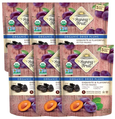 Miniatura 10 de Sunny Fruit Ciruelas pasas orgánicas suaves sin hueso, bolsa a granel de 2.5 libras Sin conservantes, sin azúcar añadido Ciruelas secas
