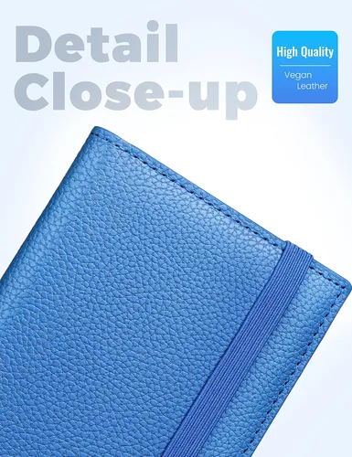 Miniatura 79 de Yarnic Funda para chequera personal, soporte para chequera con soporte para bolígrafo y divisor de plástico transparente integrado para cheques Rosa