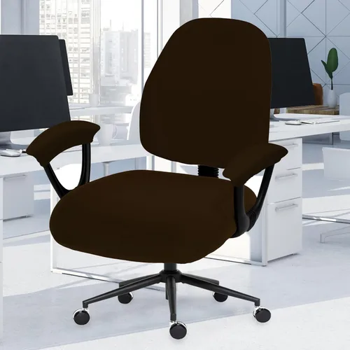 Miniatura 85 de Fundas elásticas para asiento de silla de oficina de escritorio - Funda universal de spandex para silla de computadora - Fundas removibles lavables