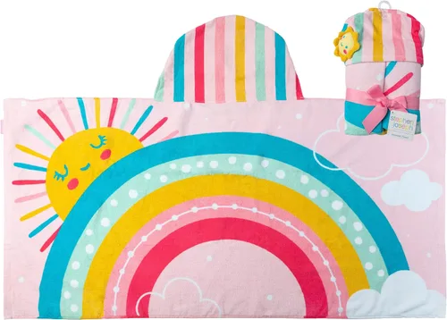 Stephen Joseph, Toalla de playa con capucha para niños y niñas (3-8 años), toalla de baño tipo poncho con capucha, algodón suave y absorbente,