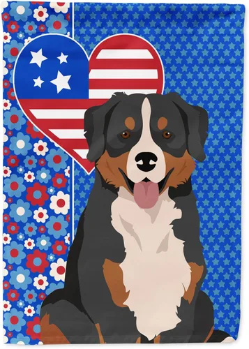 Miniatura 114 de Caroline's Treasures WDK5119GF - Bandera de jardín americana de Airedale Terrier de Estados Unidos, color negro y tostado, bandera decorativa
