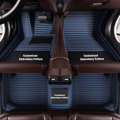 Miniatura 15 de Personaliza los tapetes de cuero de lujo de protección para todo tipo de clima para el 99 % de los automóviles, SUV y camiones según el modelo Beige