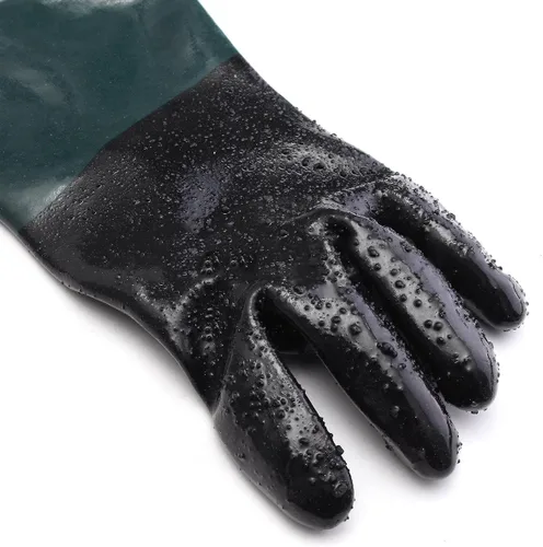 Miniatura 6 de Guantes de goma para gabinete de chorro de arena de 23.6 pulgadas, guantes de chorro de arena para gabinete abrasivo de chorro de arena