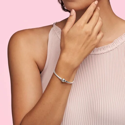 Miniatura 2 de Pandora - Brazalete de serpiente, brazalete con dijes, joyería Smooth Moments