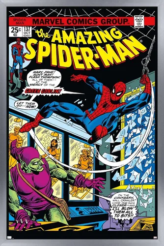 Miniatura 13 de Marvel Comics Spider-Man - Póster de pared Amazing Spider-Man #137, 22.4 pulgadas de largo x 14.7 pulgadas de ancho, versión premium sin marco