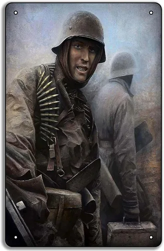 Miniatura 7 de Póster de metal de la Segunda Guerra Mundial "You Give Us the Fire!" 1942 de la Fuerza Aérea del Ejército de los Estados Unidos de 8 x 12 pulgadas