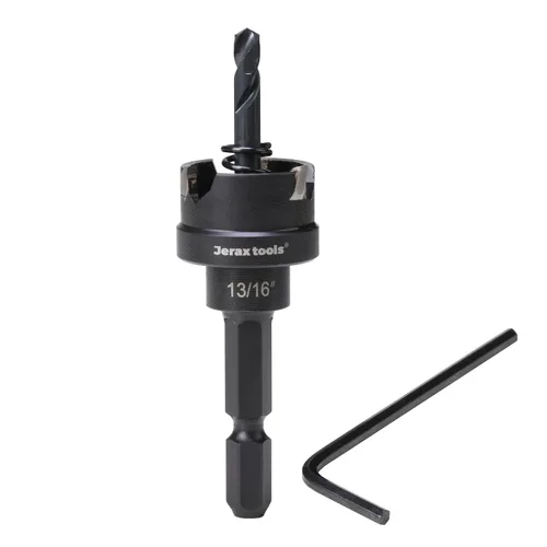 Miniatura 23 de Jetax Tools - Juego de 5 piezas de sierra de agujero TCT de cambio rápido, 7/8 pulgadas, 1-1/8 pulgadas, 1-3/8 pulgadas, 1-3/4 pulgadas, 2 pulgadas