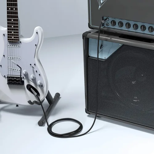 Miniatura 6 de New bee - Cable de guitarra de 6 pies, para instrumentos eléctrico, cable AMP para bajo, conector recto a recto de 1/4 para guitarra eléctrica, bajo