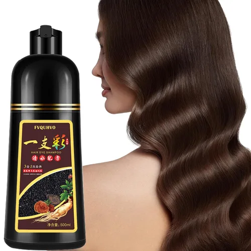 Miniatura 10 de Yocisku Champú de tinte para cabello negro 3 en 1 para hombres y mujeres, color de cabello para cobertura del 100% de las canas, champú para canas