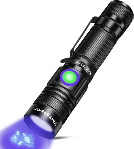 Miniatura 9 de Linterna de luz negra UV, mini lámpara de madera portátil USB - C recargable luz negra 395nm potente LED de mano linterna ultravioleta focalizable