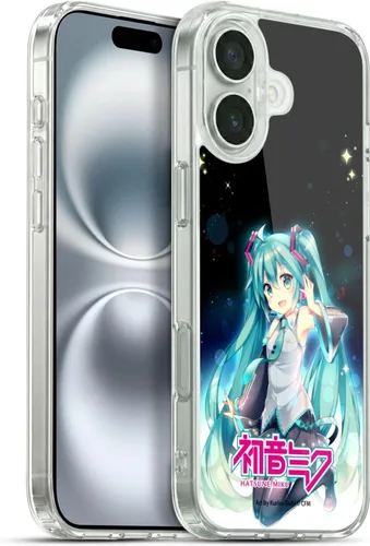 Miniatura 175 de Head Case Designs Licencia Oficial Hatsune Miku Gráficos Lindos Carcasa de Gel [Protección de Grado Militar] Compatible con Apple iPhone 7