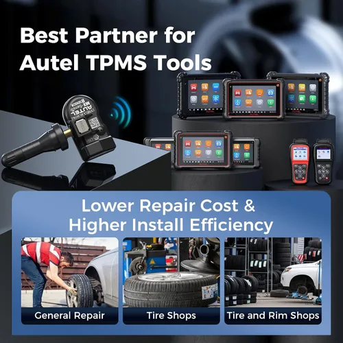 Miniatura 8 de Autel Sensores TPMS, sensores de presión de neumáticos 2 en 1 (315 MHz + 433 MHz), herramienta TPMS programable con sensor MX universal a presión