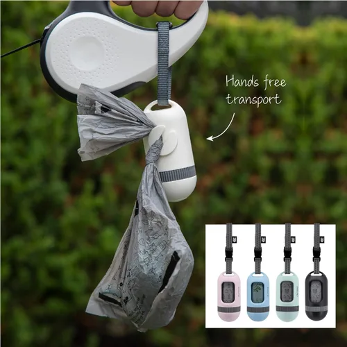 Miniatura 5 de SVD.PET Dispensador de Bolsa de Caca para Perros, Bolsa de Residuos Retráctil Compatible con Cualquier Correa de Perro, Bolsas de Residuos a Prueba