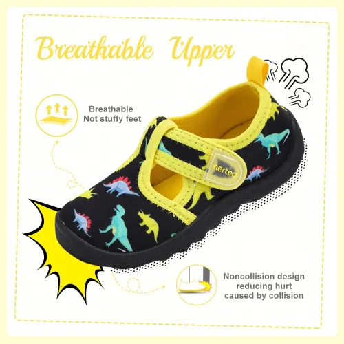 Miniatura 5 de nerteo Bonitos zapatos acuáticos para niños y niñas, playa, natación, piscina, parque acuático y niños pequeños