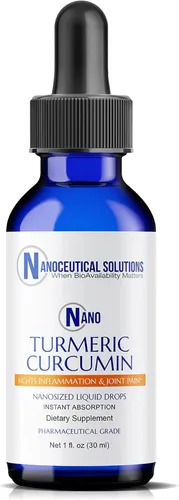 Nano cúrcuma curcumina | Nano partículas altamente biodisponibles | Absorción rápida | Curcuma Longa orgánica vegana sin OMG | Apoya la salud de las