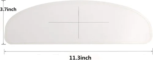 Miniatura 2 de Protector universal para casco de película antivaho con lente transparente, resistente a la niebla, 3.7 x 10.7 pulgadas, 2