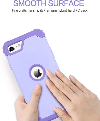 Miniatura 8 de BENTOBEN Funda para iPhone SE 2022 y iPhone SE 2020, resistente 3 en 1, cuerpo completo, resistente, a prueba de golpes, híbrida de policarbonato