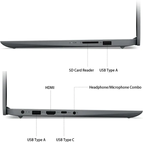 Miniatura 8 de Lenovo IdeaPad 1 1i - Laptop de 14 pulgadas con Microsoft 365 de 1 año, procesador Intel, 4 GB de RAM, 128 GB eMMC + 128 GB SSD, lector de tarjetas