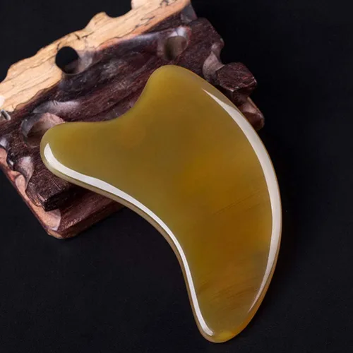 Miniatura 3 de SUPVOX Gua Sha Scraping Herramienta de masaje de cuerno de búfalo Gua Sha Junta Herramientas de masaje Herramientas de raspador chino 0.315 in