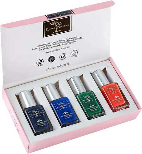 karma organic Hermoso juego de esmaltes de uñas halal, no tóxico, pintura de uñas vegana y libre de crueldad animal