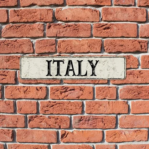 Miniatura 5 de Letreros de calle personalizados, letreros de estaño de Italia, letrero de camino de metal vintage para habitaciones del hogar, garaje, arte