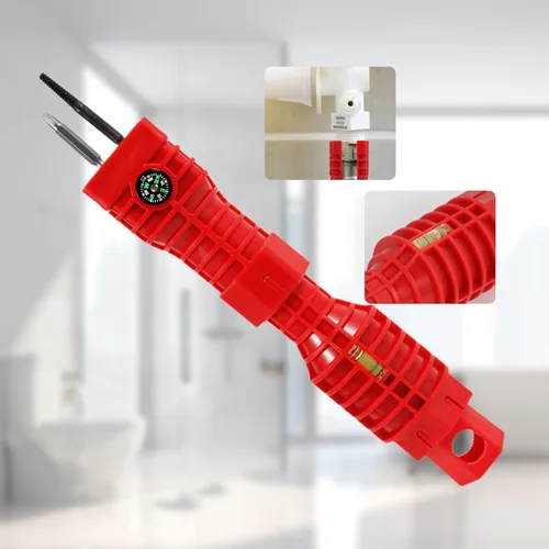 Miniatura 7 de Llave de lavabo, 24 en 1, instalador de grifo y fregadero, multiherramienta, llave de fontanería multiusos, llave de fregadero, llave de plomería