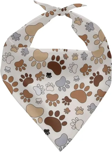 Miniatura 39 de Howilath Pañuelo de perro de hongos abstractos de dibujos animados arco iris, bufanda triangular de algodón para perros para mascotas, cachorros