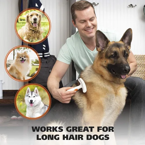 Miniatura 6 de Wahl Rastrillo para mascotas de doble fila 2 en 1 con hoja de desprendimiento de pelo para perros o gatos por la marca utilizada por profesionales