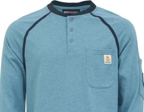 Miniatura 22 de BOCOMAL FR Shirts - Camisa ligera de 5.5 onzas de manga corta y resistente al fuego/ignífuga