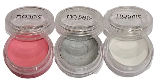 Miniatura 18 de Mosaic HydroCream - Paquetes de personajes de pintura facial para niños, no mancha, lavable, fórmula vegana gentil hipoalergénica. Pasteles