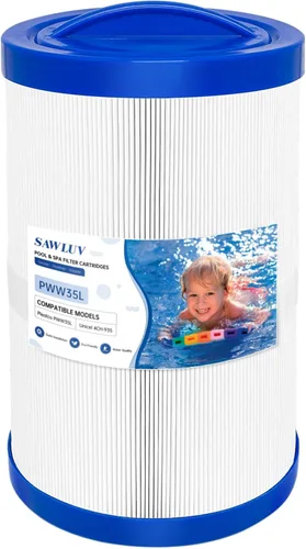 Paquete de 1 cartucho de filtro de bañera de hidromasaje PWW35L de repuesto para Pleatco PWW35L, Unicel 4CH-935, Waterway 817-4035, Master Spas,