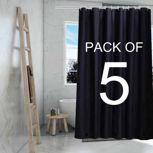 Miniatura 9 de TIKABC Forro de cortina de ducha, forro de ducha 4G PEVA, cortinas de ducha impermeables de plástico PEVA, 72 x 72 pulgadas con agujeros de ojales