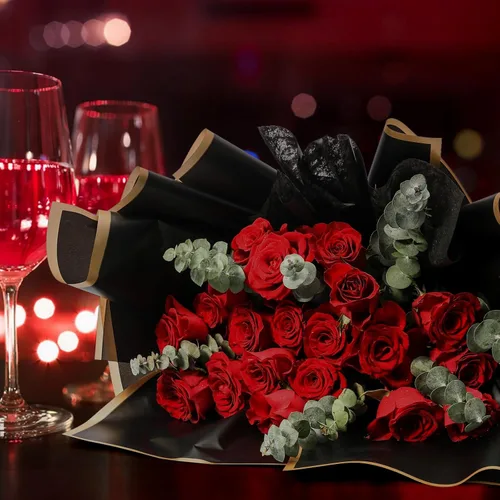 Miniatura 5 de NESCCI 20 hojas de papel de regalo de flores, papel de regalo de ramo floral impermeable, suministros de floristería, papel de embalaje para regalo