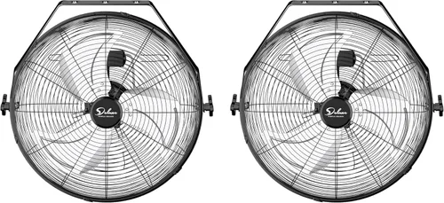 Miniatura 18 de Simple Deluxe 20 Inch High Velocity Wall Mount Fan with Rack, 3 Speed Industrial/Commercial Metal Ventilation Fan,2 Pack