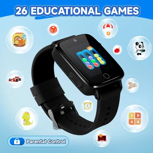 Miniatura 3 de ZUODUN Reloj para Niños Juguetes para Niños con 26 Juegos, Reloj Inteligente con Cámara para Niños de 4 a 12 Años, Pantalla Táctil, Podómetro