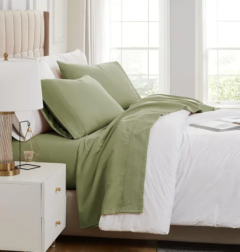 Miniatura 21 de Southshore Fine Linens®, juego de ropa de cama con bolsillo profundo, Microfibra, Negro, gemelo