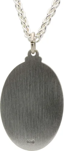 Miniatura 16 de Collar con medalla de St Christopher – Medallón oval de plata de ley y cadena – Grabado personalizado – Caja de regalo