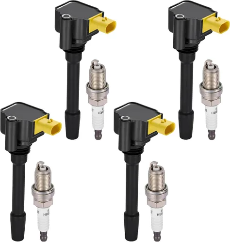 Miniatura 23 de BDFHYK Paquete de bobinas de encendido UF535 y bujías de iridio 95983 compatibles con Mercedes-Benz C230 C280 CLK350 E350 ML350 SLK280 Dodge