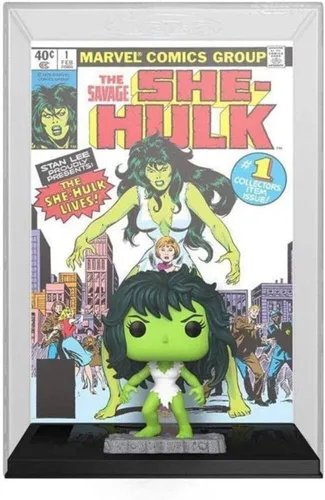 Miniatura 2 de Funko The Amazing Spider-Man Black Suit Pop! en vitrina de cómics, exclusiva edición limitada (She-Hulk Comic #07)