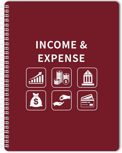 Libro de registro de ingresos y gastos – Libro de registro de contabilidad/rastreador/libro de contabilidad y contabilidad para pequeñas empresas,