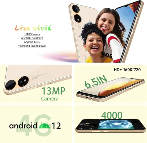 Miniatura 2 de X1 2025 Nuevo 4G LTE GSM Teléfono Celular Desbloqueado 6.5” Pantalla HD+ Teléfonos Móviles 2GB RAM Android 10 Teléfono Inteligente 16MP Smartphone