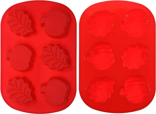 Miniatura 3 de Moldes de silicona de hoja de calabaza para cocina, molde de jabón de gelatina de chocolate para helado, moldes para hornear, molde de silicona