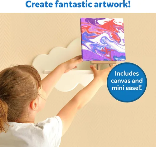 Miniatura 3 de Skillmatics Kit de pintura mágica de mármol para niños, actividades de arte y manualidades para niñas y niños, kit de mármol de agua, kits