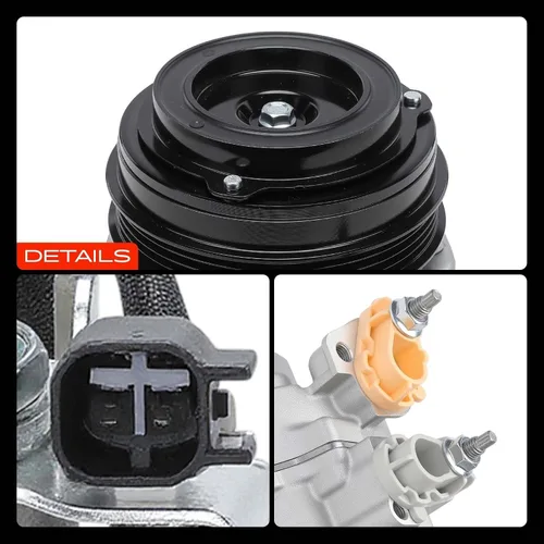 Miniatura 9 de A-Premium Compresor de A/C con embrague compatible con Ford Escape 2017-2019, Transit 2019-2020, Transit Connect 2019-2022 y Lincoln MKC 2017-2019