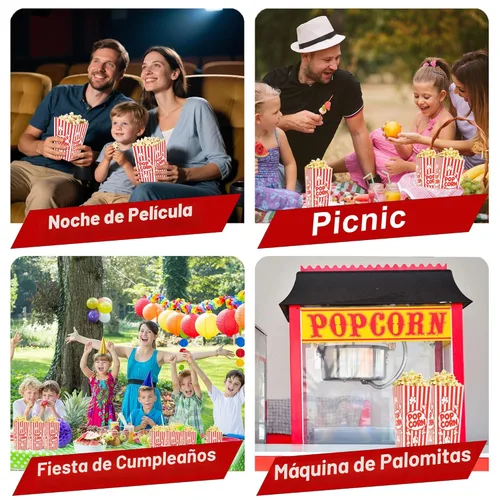 Miniatura 4 de Homrelaxy 24 piezas Cajas de palomitas de maíz, contenedores de gran capacidad para máquina de palomitas de maíz, noche de película, cine, carnaval