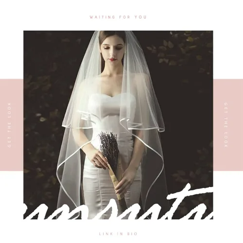 Miniatura 5 de Unsutuo 2 Tiers Bride Wedding Veil Ivory Ribbon Cathedral Veil Bridal Tulle Veil for Women and Girls Ivory